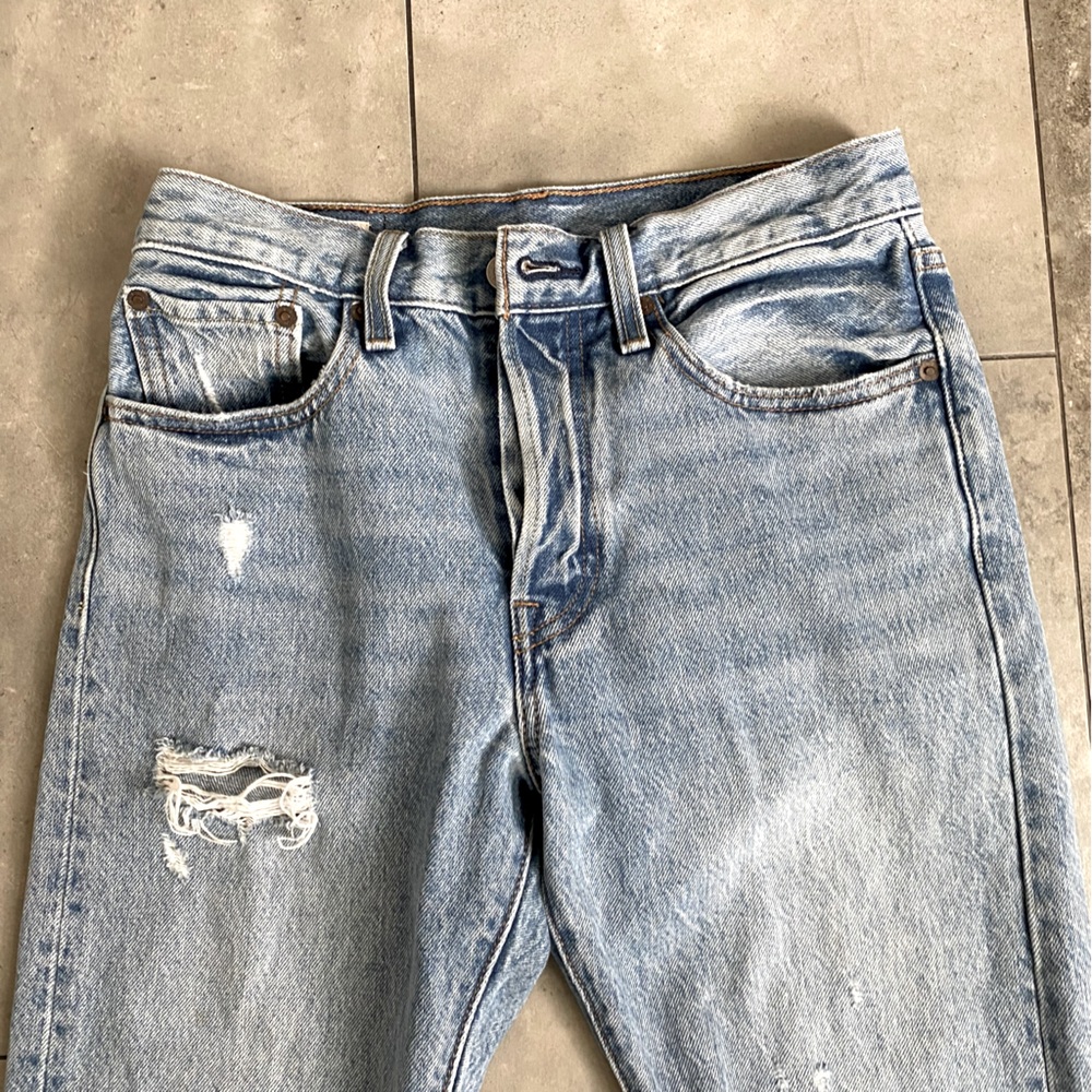 Levi’s 501 distressed blue jeans skinny 26 - Picture 9 of 10